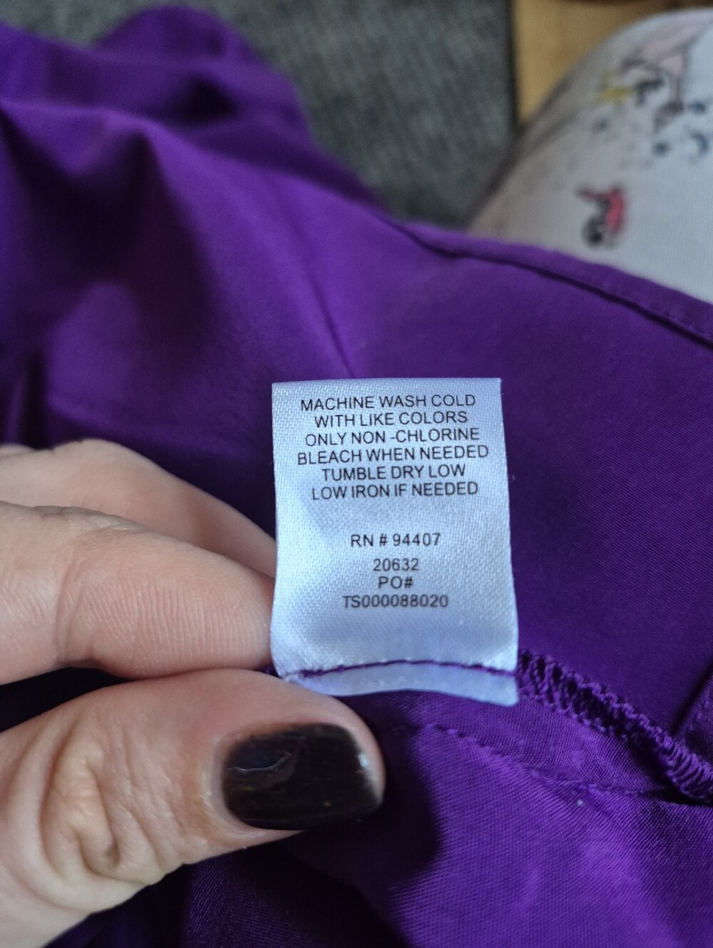 TravelSmith Vibrant Purple Travel Top - Picture 5 of 7